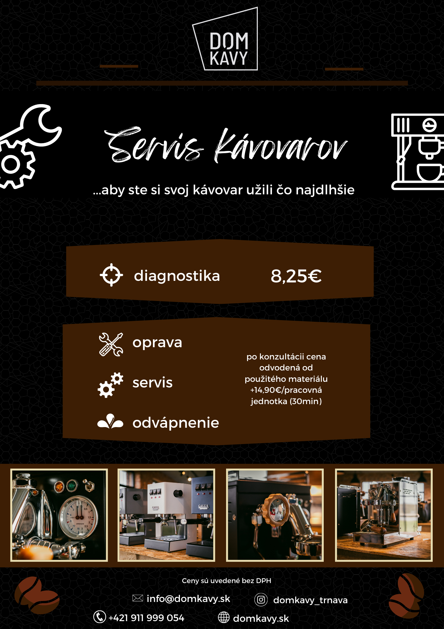 servis kávovarov